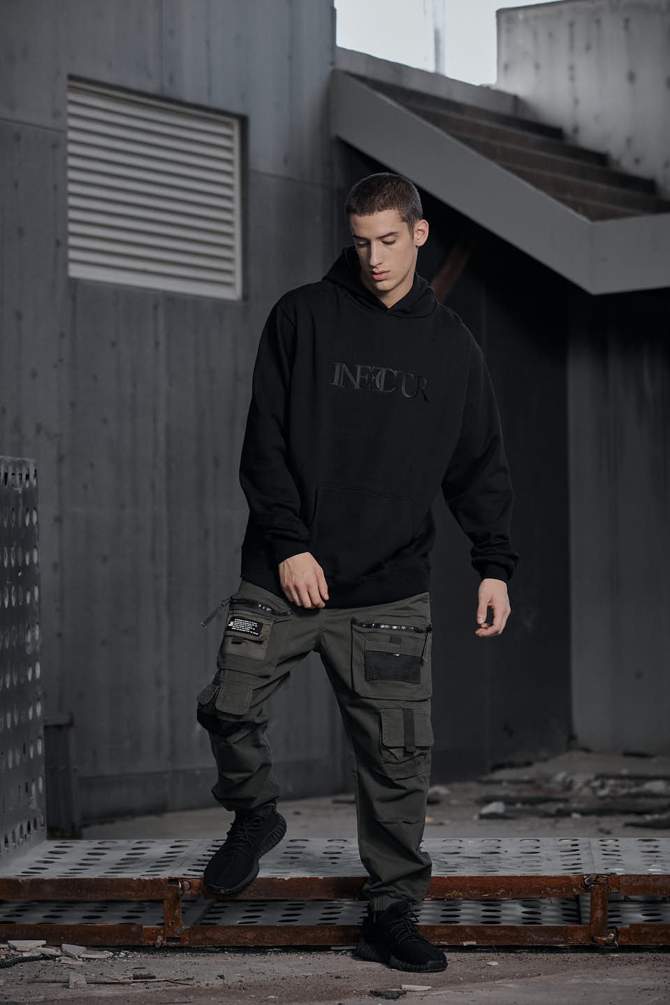 US Flag 01 Hoodie - Black