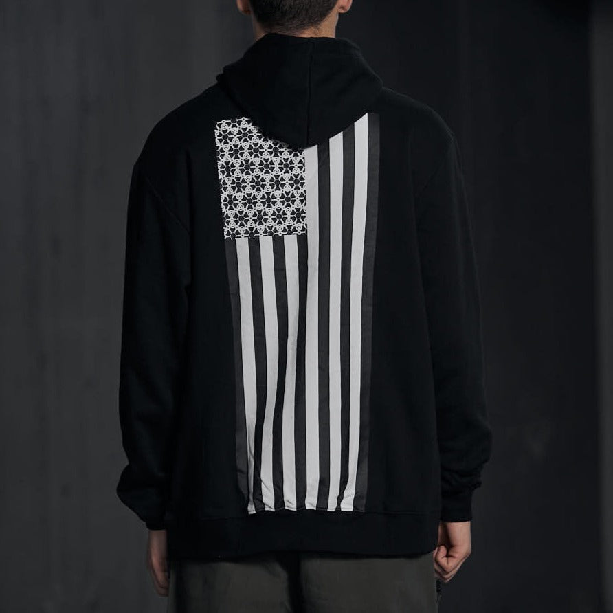 US Flag 01 Hoodie - Black