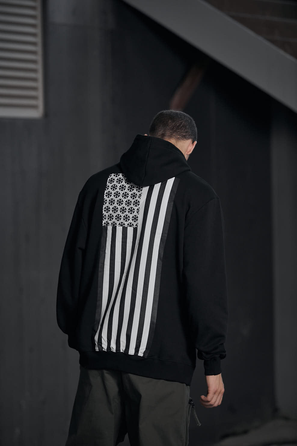 US Flag 01 Hoodie - Black