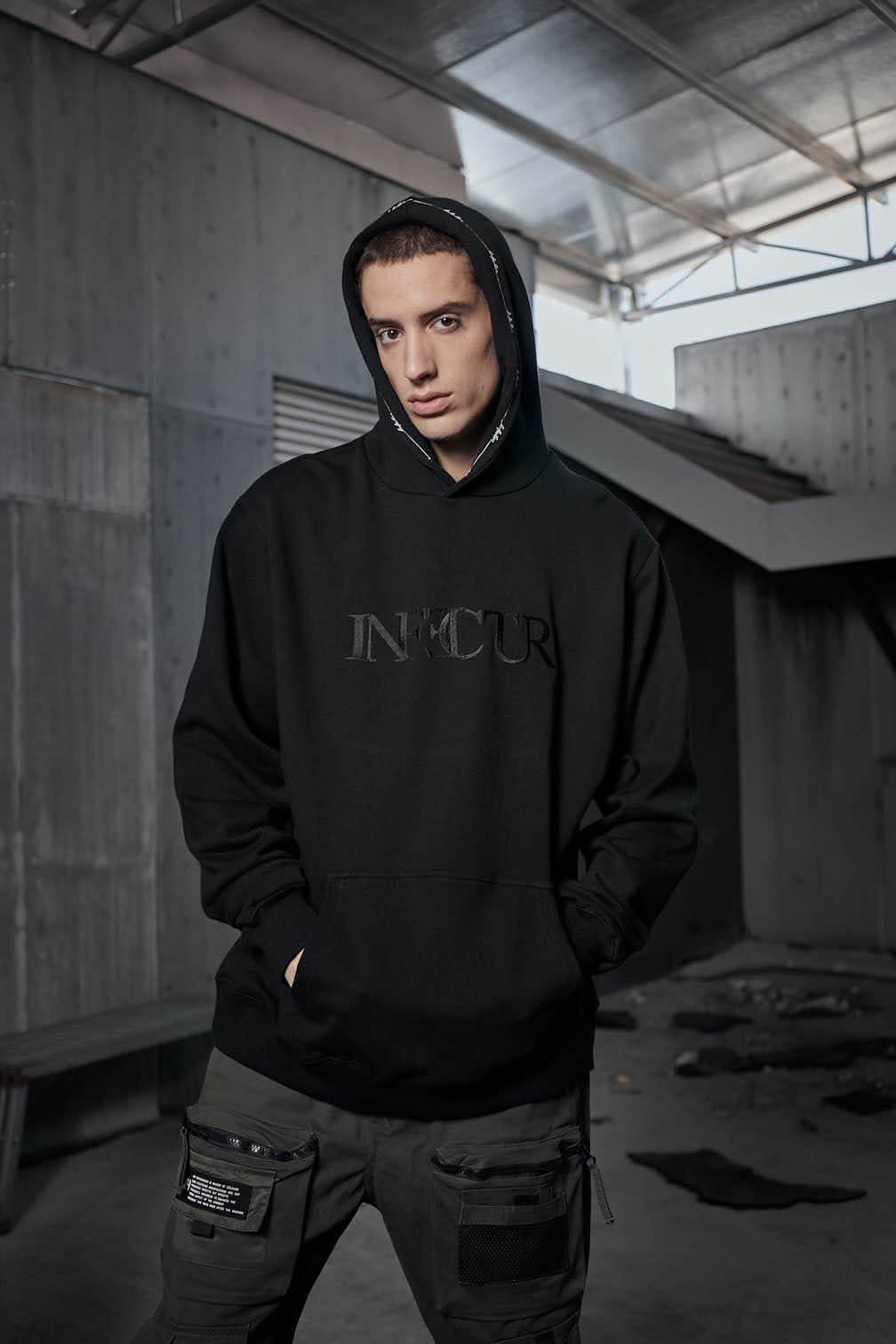 US Flag 01 Hoodie - Black