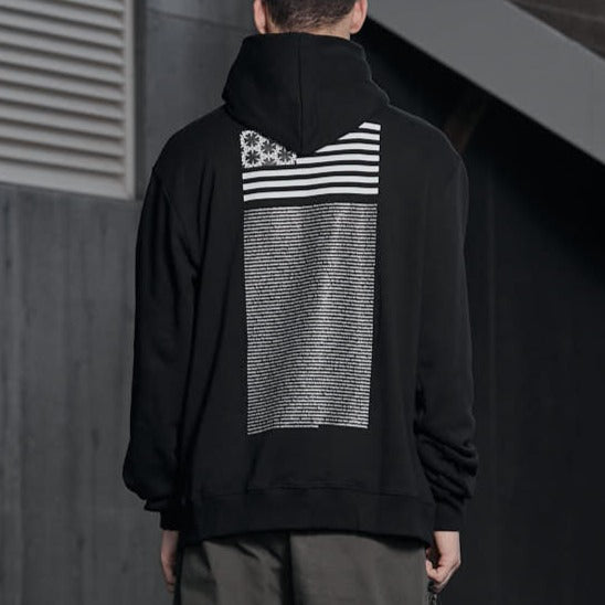 US Flag 02 Hoodie - Black