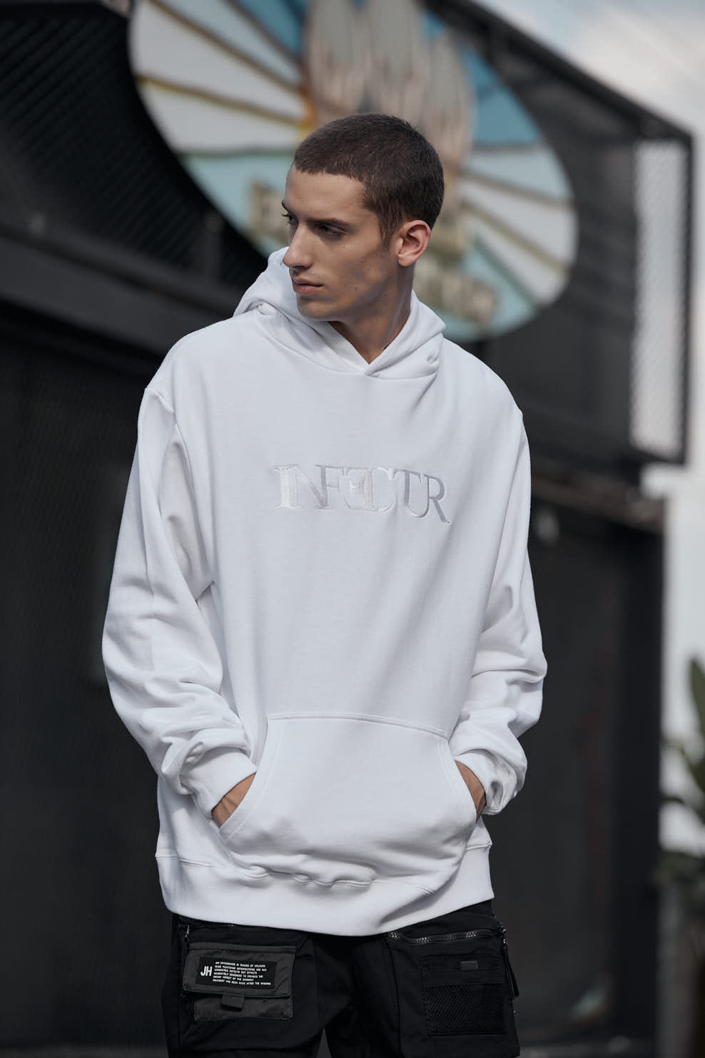 US Flag 01 Hoodie - White