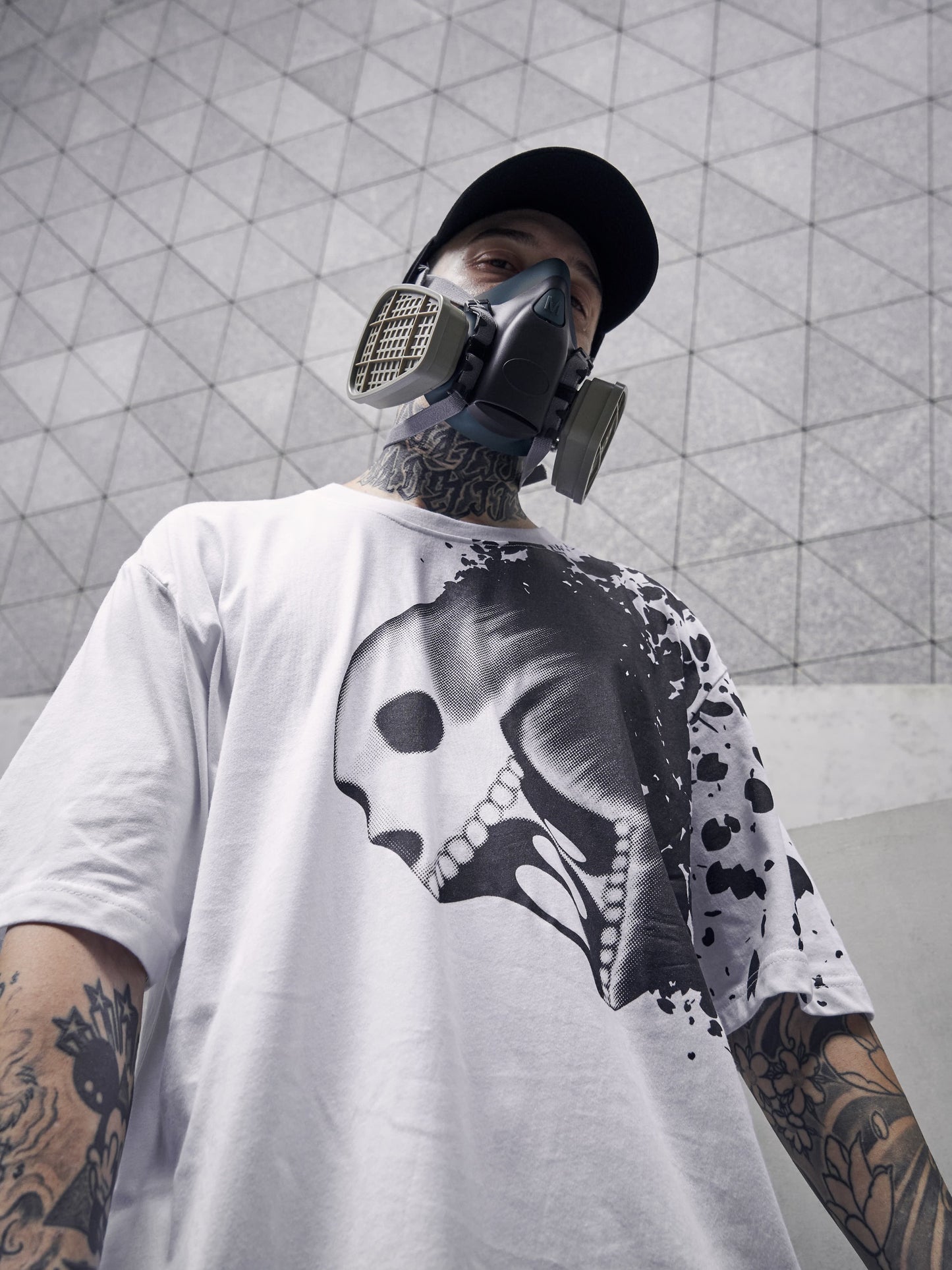Skull Blossom Tee - White